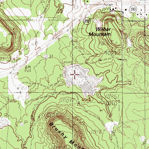 Topographic Map of Gordon City Reservoir, TX