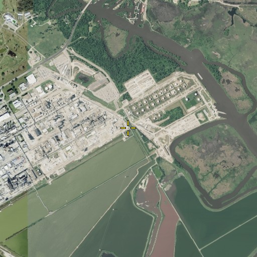 Aerial/Satellite Image of Dupont Plant Reservoir Levee, TX
