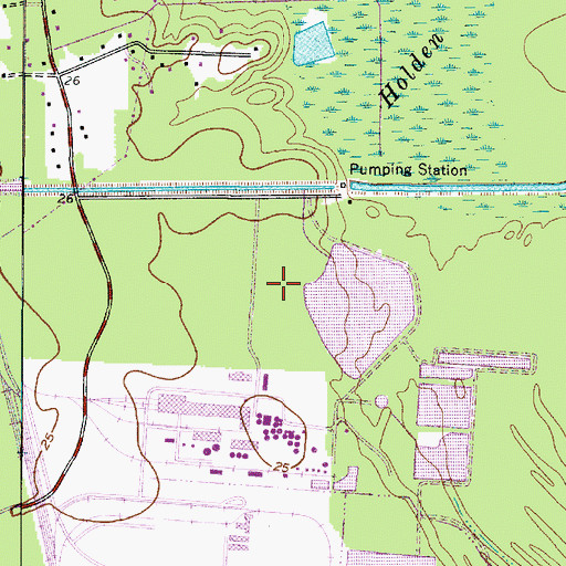 Topographic Map of Owens-Illinois Lake Dam, TX