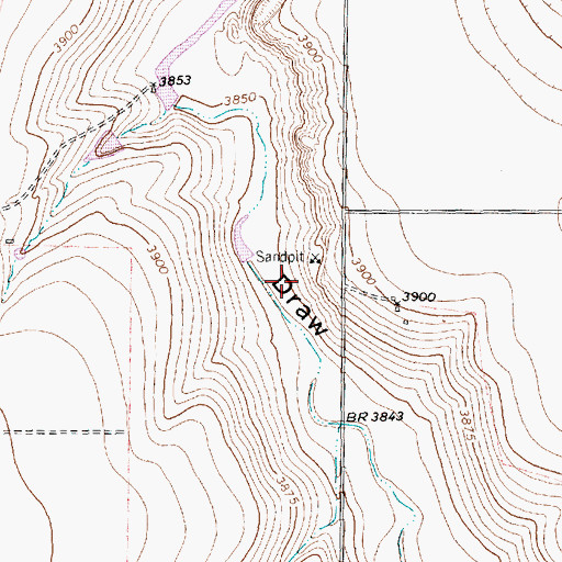 Topographic Map of Flynt Lake Number 2, TX