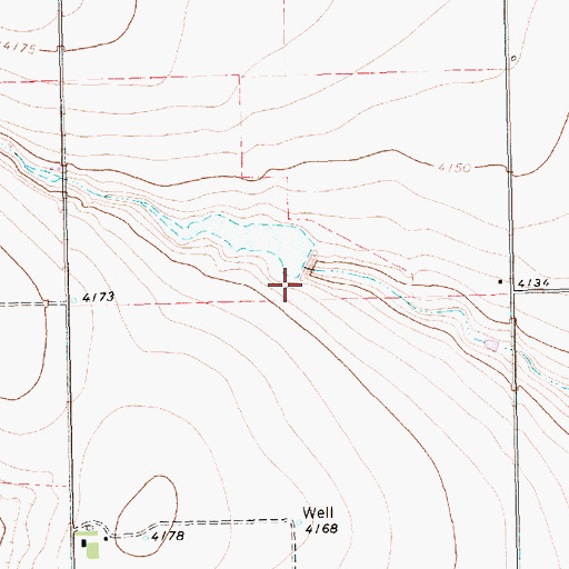 Topographic Map of Williams Lake, TX