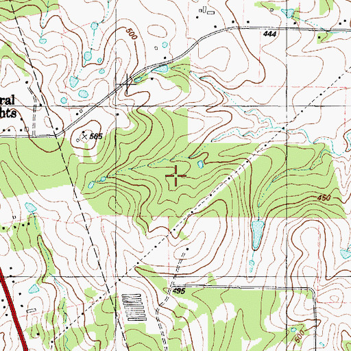 Topographic Map of Robert W Murphey Dam, TX