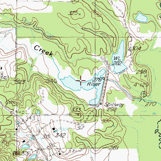 Topographic Map of Soil Conservation Service Site 18a Dam, TX