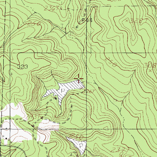 Topographic Map of Club Lake Dam, TX