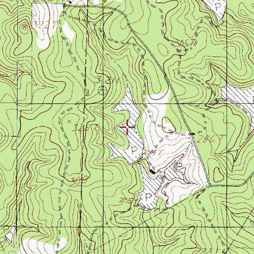 Topographic Map of Coastal Lake D, TX