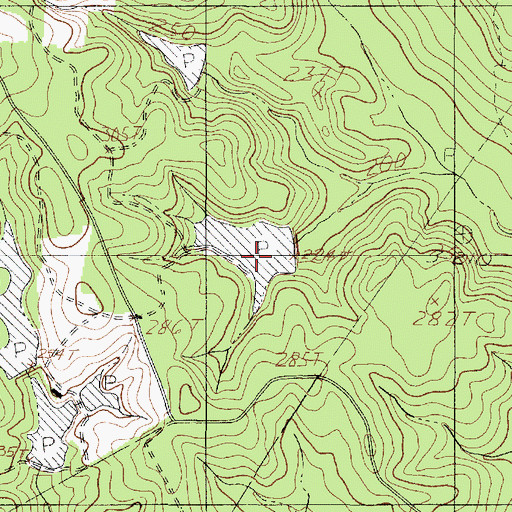 Topographic Map of Island Lake Dam, TX