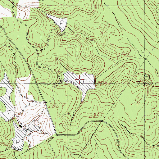 Topographic Map of Island Lake, TX