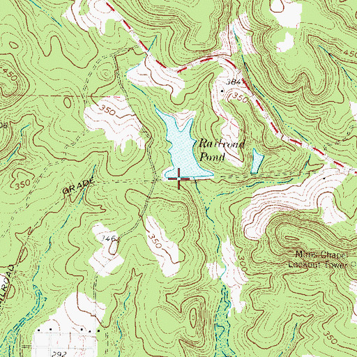 Topographic Map of Lone Star Steel Lake Dam, TX