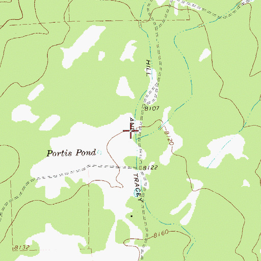 Topographic Map of Hill and Tracey Lateral, CO