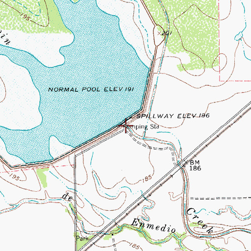 Topographic Map of Lake Alice, TX
