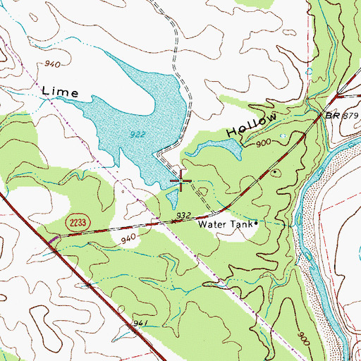 Topographic Map of Freight Development Company Lake, TX