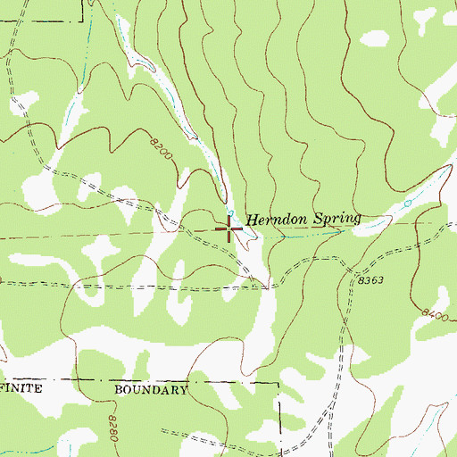 Topographic Map of Herndon Spring, CO