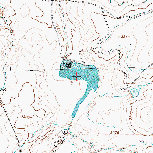Topographic Map of Ranch Marsh Lake, TX