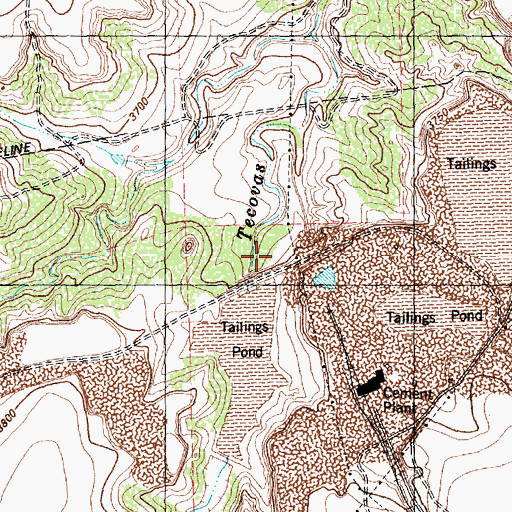Topographic Map of Tecovas Pond, TX