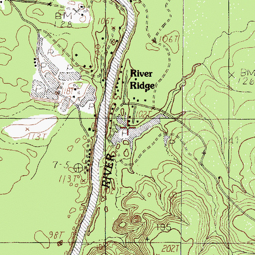 Topographic Map of Hitt Lake, TX