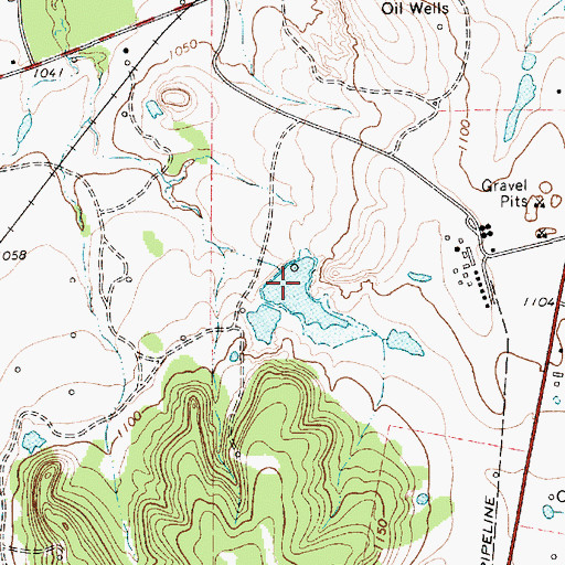 Topographic Map of Scott Lake Dam, TX