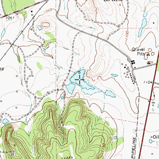 Topographic Map of Scott Lake, TX