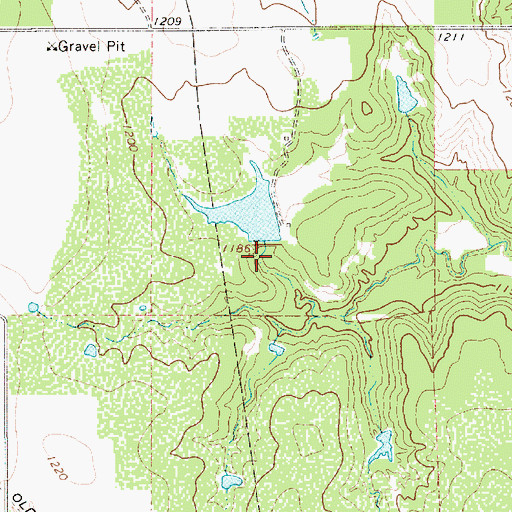 Topographic Map of Johnston Lake, TX