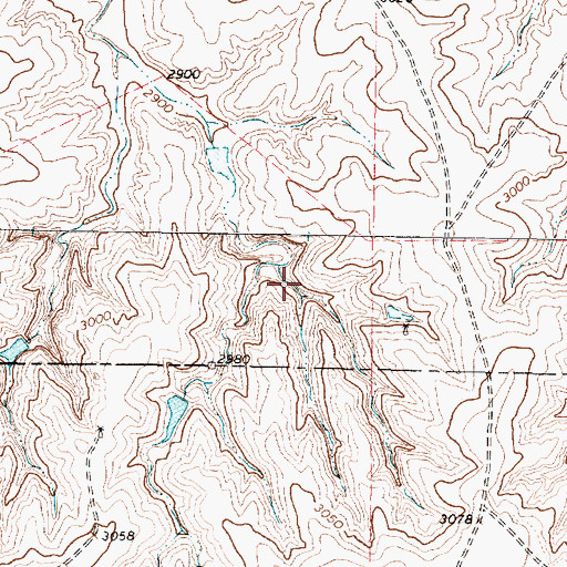 Topographic Map of Locke Brothers Ranch Lake Dam, TX