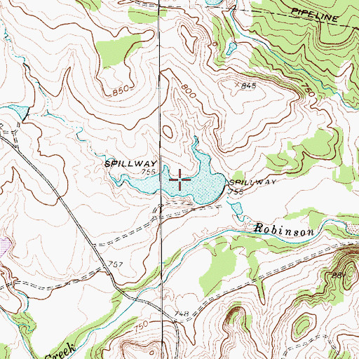 Topographic Map of Black Lake, TX