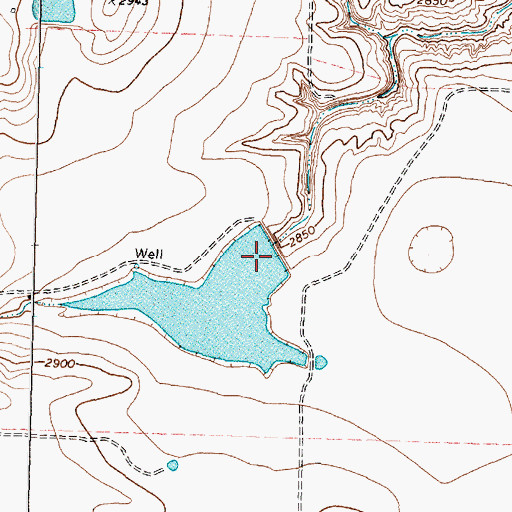 Topographic Map of Stewart Lake Dam, TX