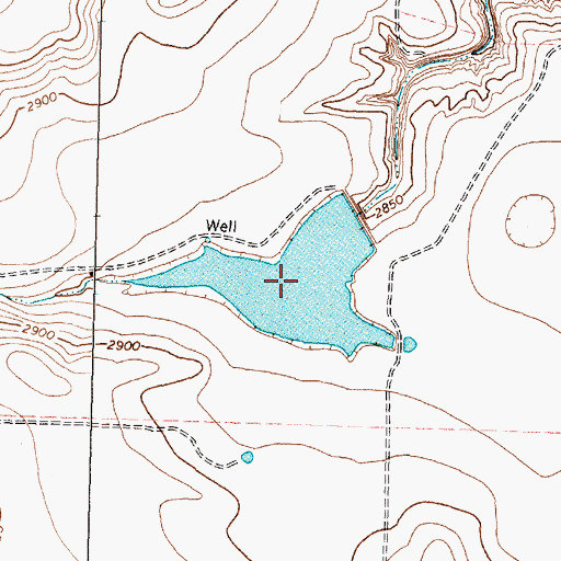 Topographic Map of Stewart Lake, TX