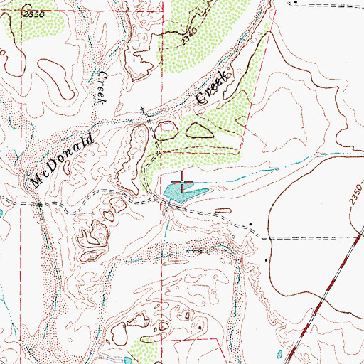 Topographic Map of Cash Lake, TX