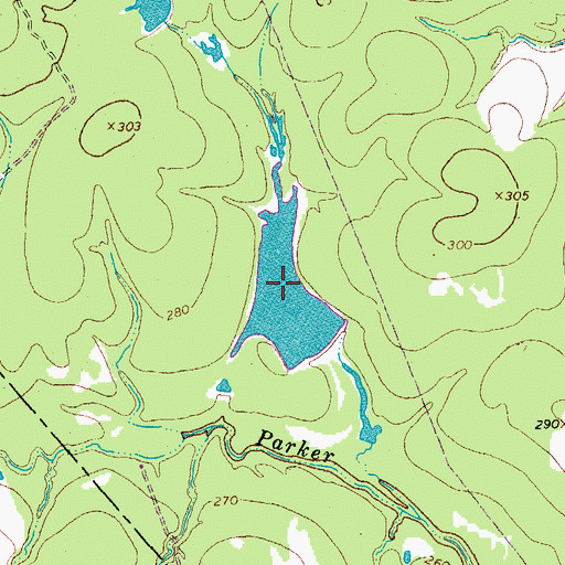 Topographic Map of Scott Lake, TX