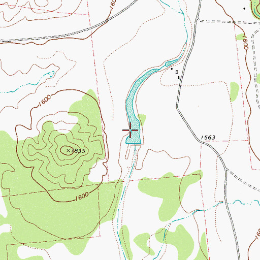 Topographic Map of Harrison Lake, TX