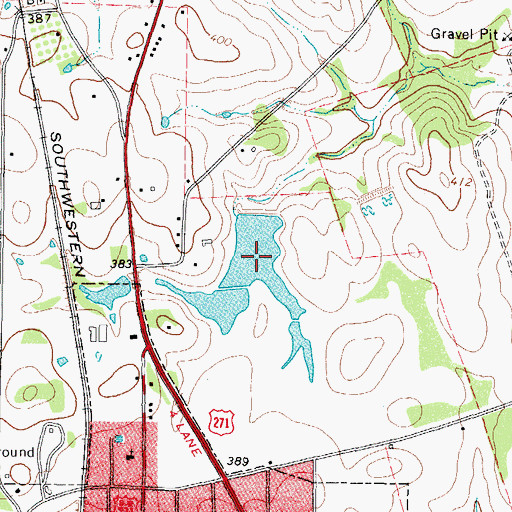 Topographic Map of J H Milligan Estate Lake, TX