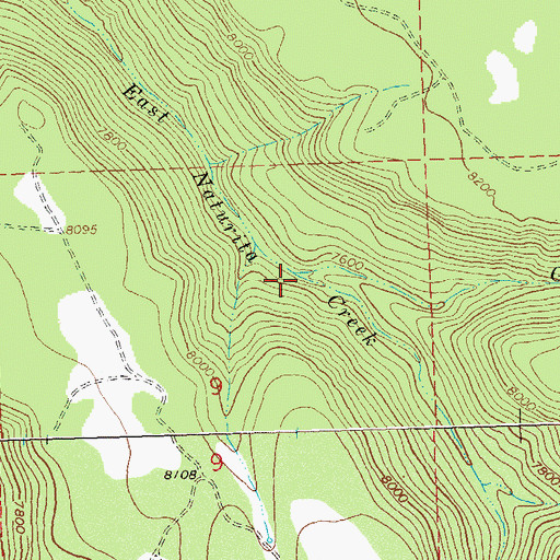 Topographic Map of Goshorn Creek, CO