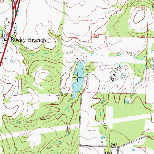 Topographic Map of Jerome Wolfson Lake, TX