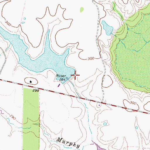 Topographic Map of Broseco Dam Number 2, TX