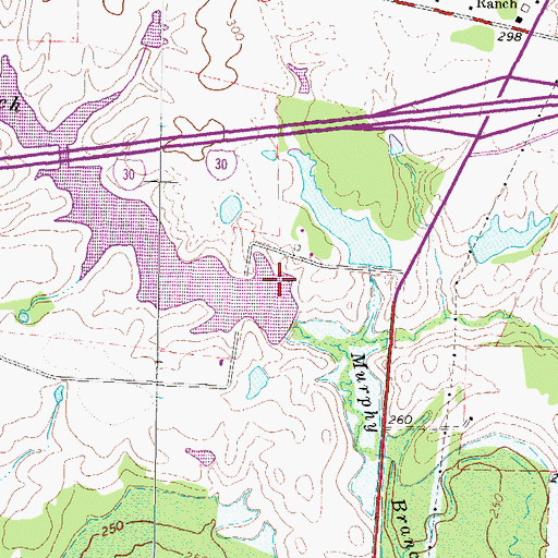 Topographic Map of Broseco Dam Number 1, TX