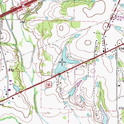 Topographic Map of John B Stephens Junior Lake, TX