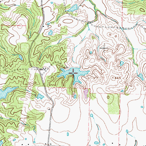 Topographic Map of S E Lee Lake, TX