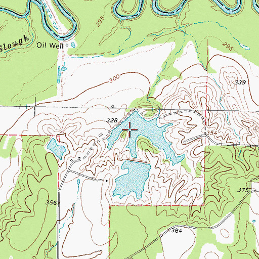 Topographic Map of Blackmon Farms Reservoir Number 2 Dam, TX
