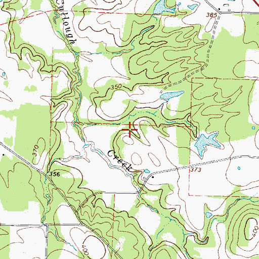 Topographic Map of John E Baldwin Dam, TX
