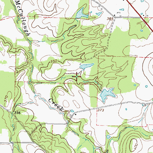Topographic Map of John E Baldwin Lake, TX