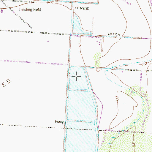 Topographic Map of Dana-Tule Reservoir 1, TX