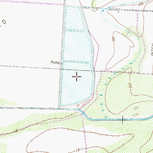 Topographic Map of Dana-Tule Reservoir 2, TX