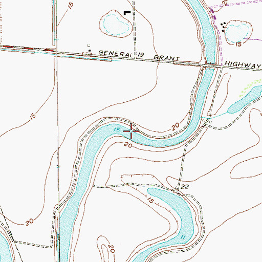 Topographic Map of Cain Reservoir 1, TX
