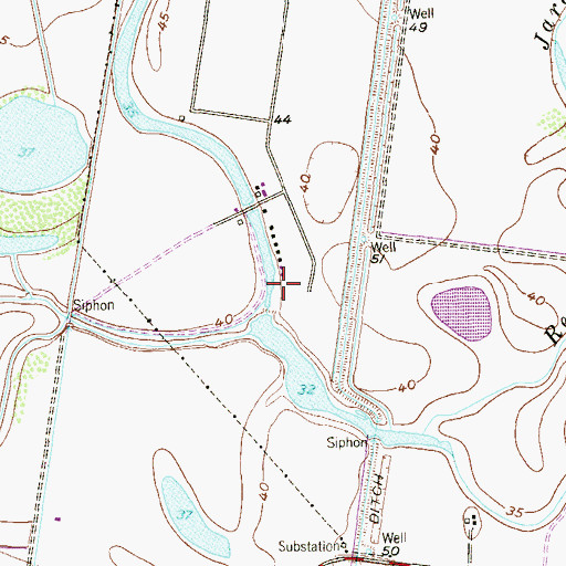 Topographic Map of Rancho Viejo Dam Site D, TX