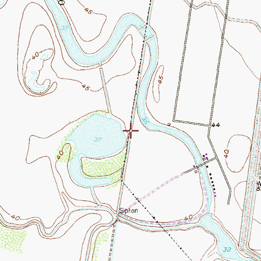Topographic Map of Roos Dam C, TX
