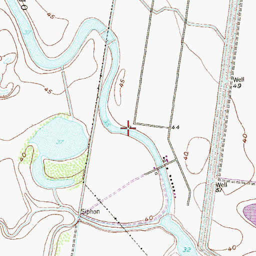 Topographic Map of Roos Reservoir C, TX