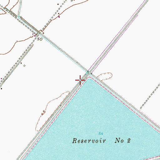 Topographic Map of Cameron Company WCID 2 Dam 2, TX