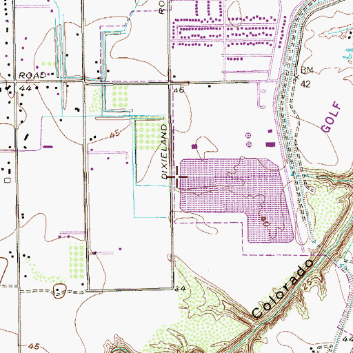 Topographic Map of City of Harlingen Dam, TX