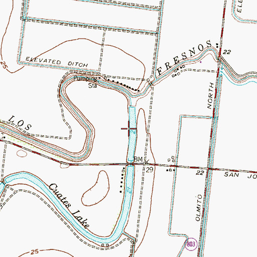 Topographic Map of Cuates Lake, TX
