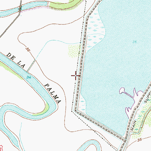 Topographic Map of Noriega Plantation Dam A, TX