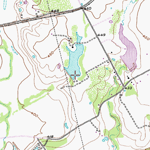 Topographic Map of Yowell Lake Dam, TX